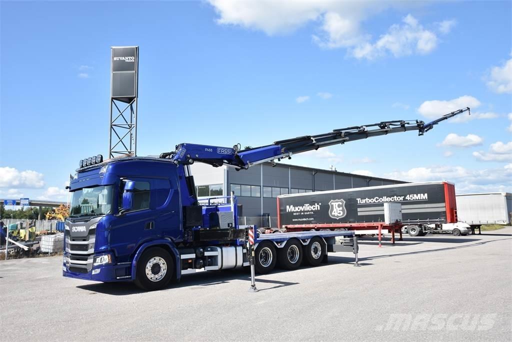 Scania G450 8X4 Kraanaga veokid