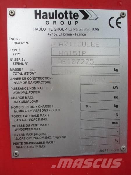 Haulotte HA 15 IP Iseliikuvad poomtõstukid