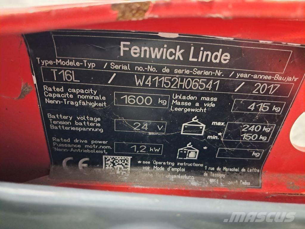 Linde T16L Elektriline alusesiirdaja