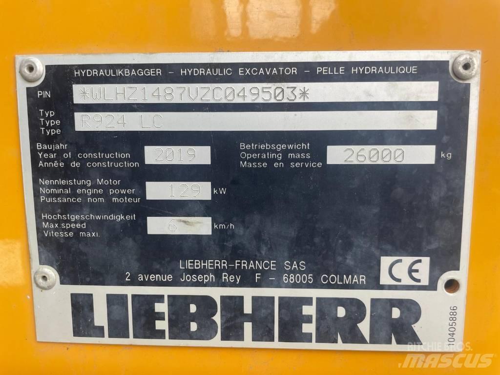 Liebherr R924 G8 Roomikekskavaatorid
