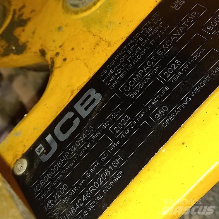 JCB 8008 Miniekskavaatorid < 7 t
