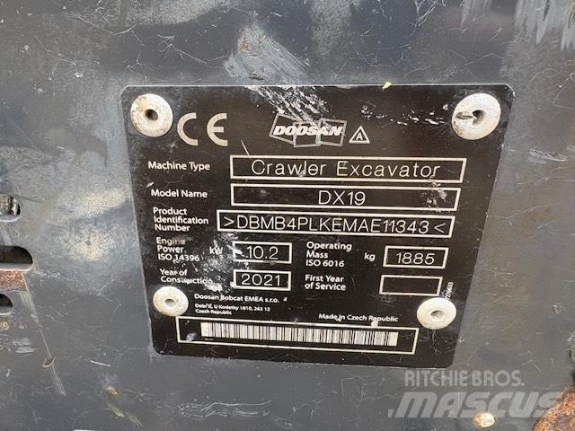 Doosan DX 19 Miniekskavaatorid < 7 t