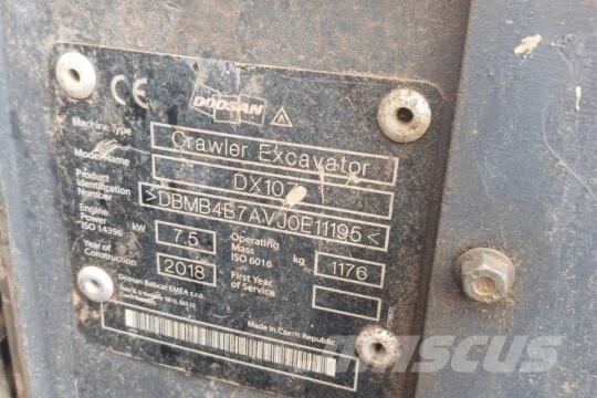 Develon DX 10 Z Miniekskavaatorid < 7 t