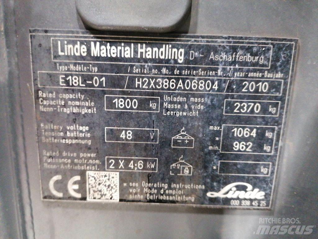 Linde E18L-01 Elektritõstukid