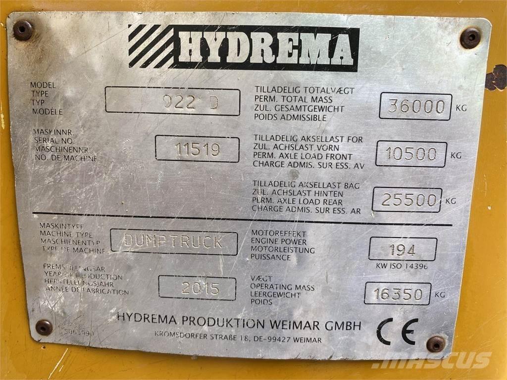 Hydrema 922D Väikekallurid
