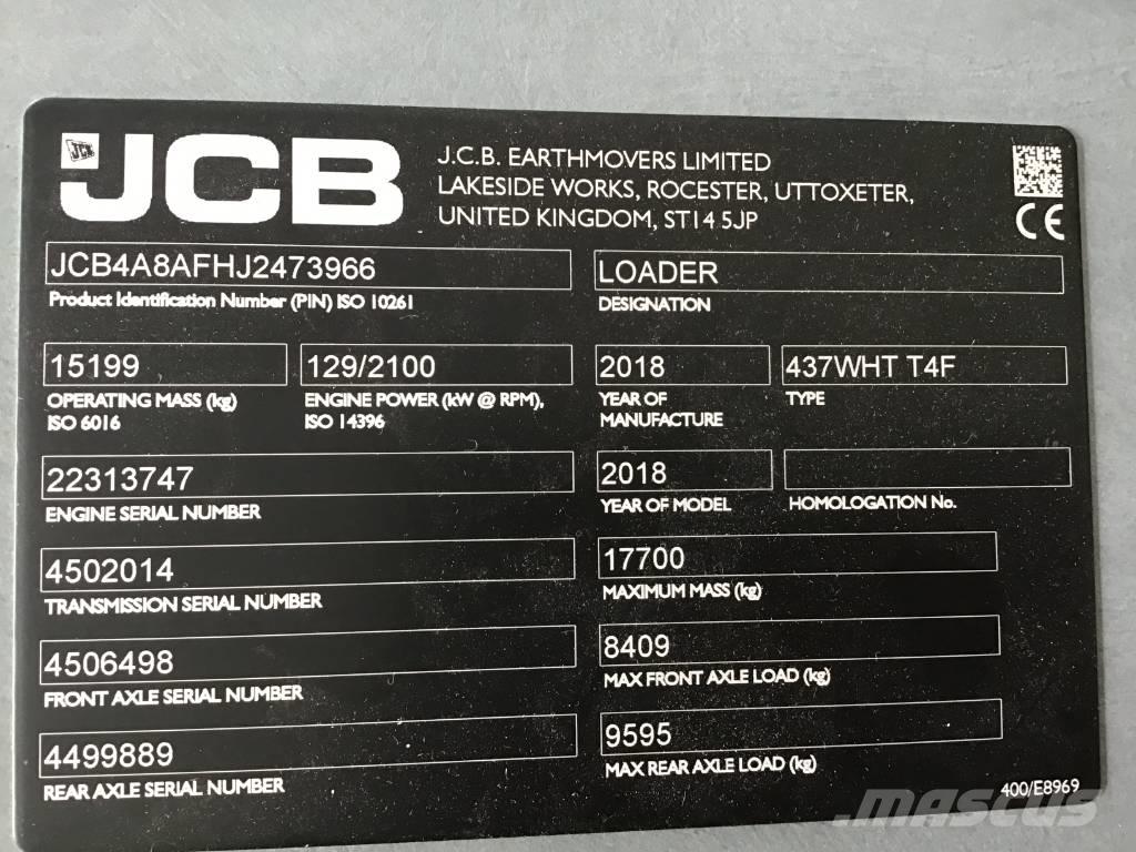 JCB 437 WHT Rataslaadurid