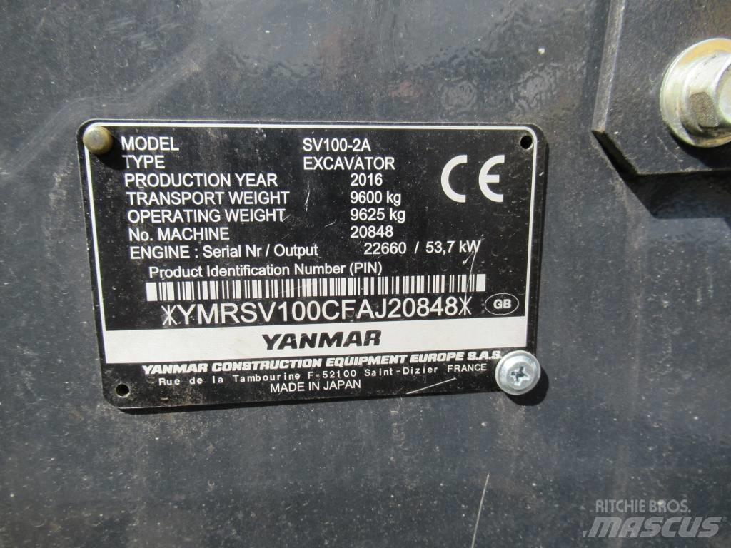 Yanmar SV 100-2A Väikeekskavaatorid 7t-12t