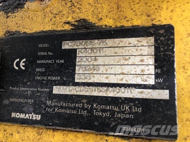 Komatsu PC 750 SE-7K Roomikekskavaatorid