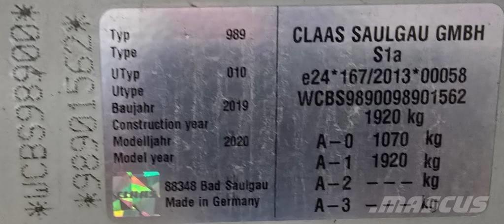 CLAAS Liner 3100 Vaalutid