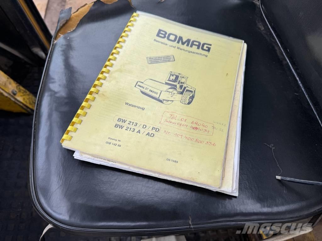 Bomag BW 213 D Ühe trumliga rullid