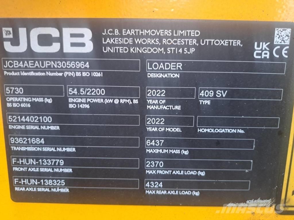 JCB 409 Rataslaadurid
