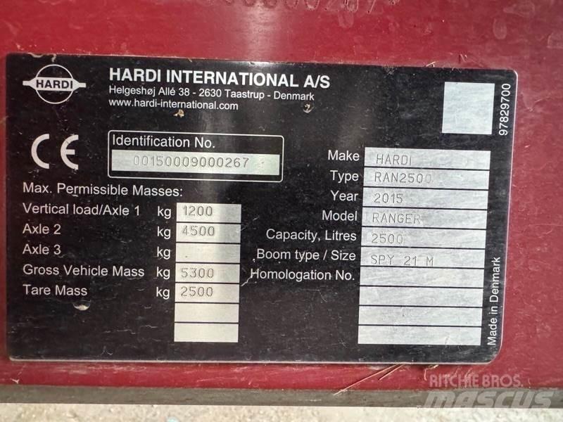 Hardi Ranger 2500 Haagispritsid