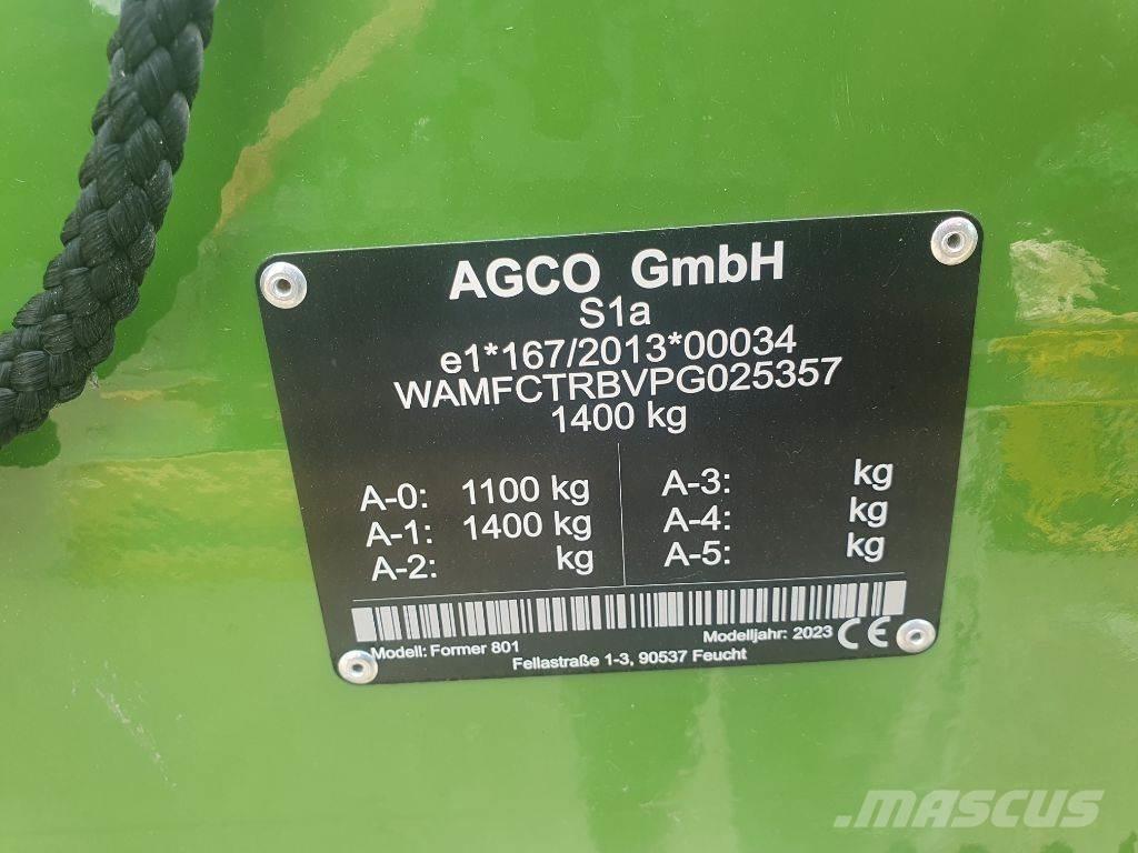 Fendt Former 801 Vaalutid ja kaarutid