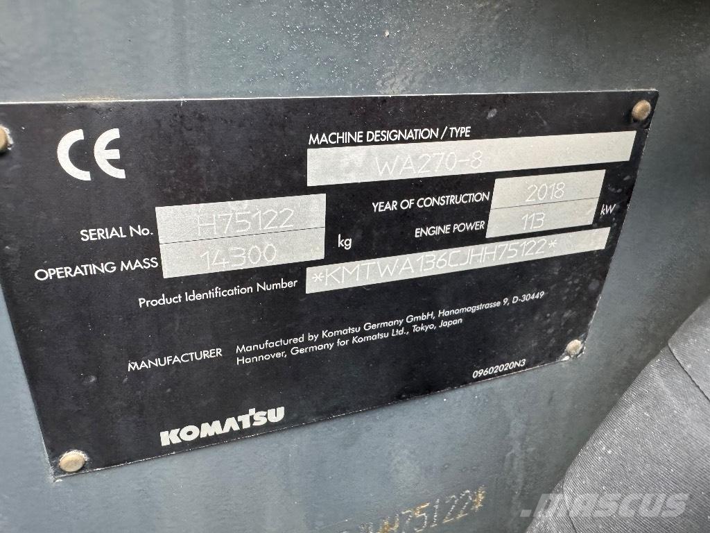 Komatsu WA 270-8 Rataslaadurid