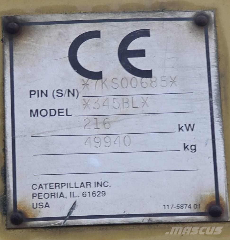 CAT 345 B L Roomikekskavaatorid