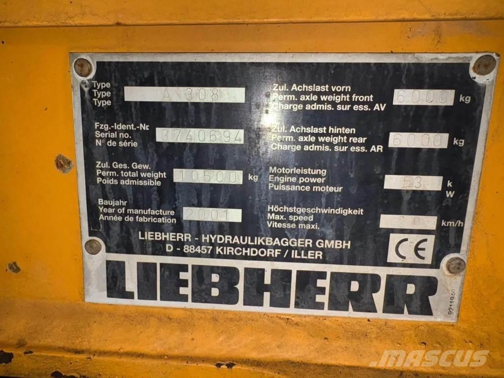 Liebherr A308 Ratasekskavaatorid