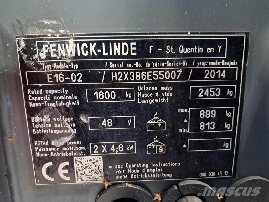Linde E16-02 Elektritõstukid