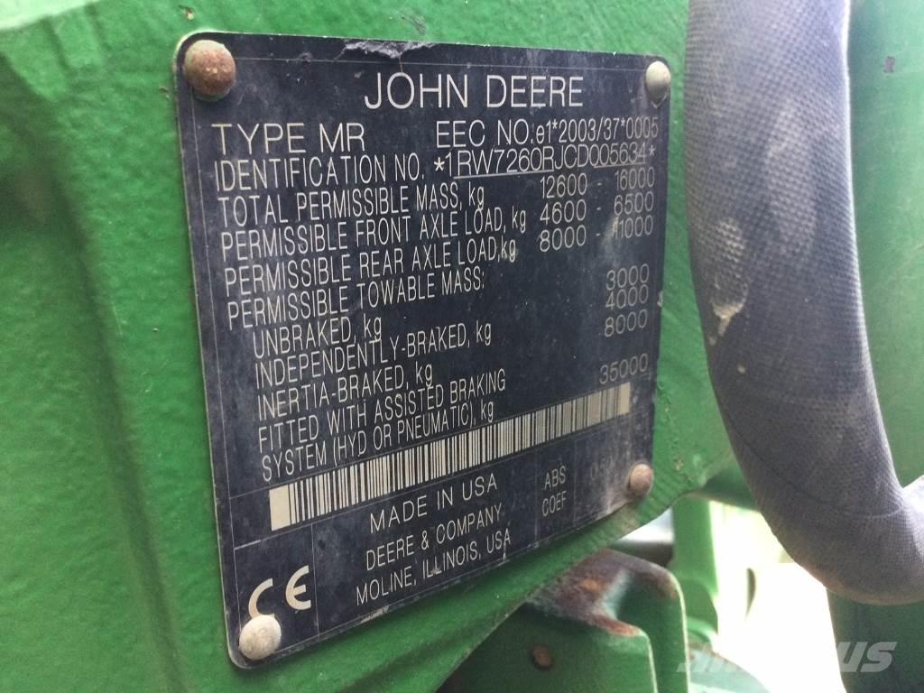 John Deere 7260R Traktorid