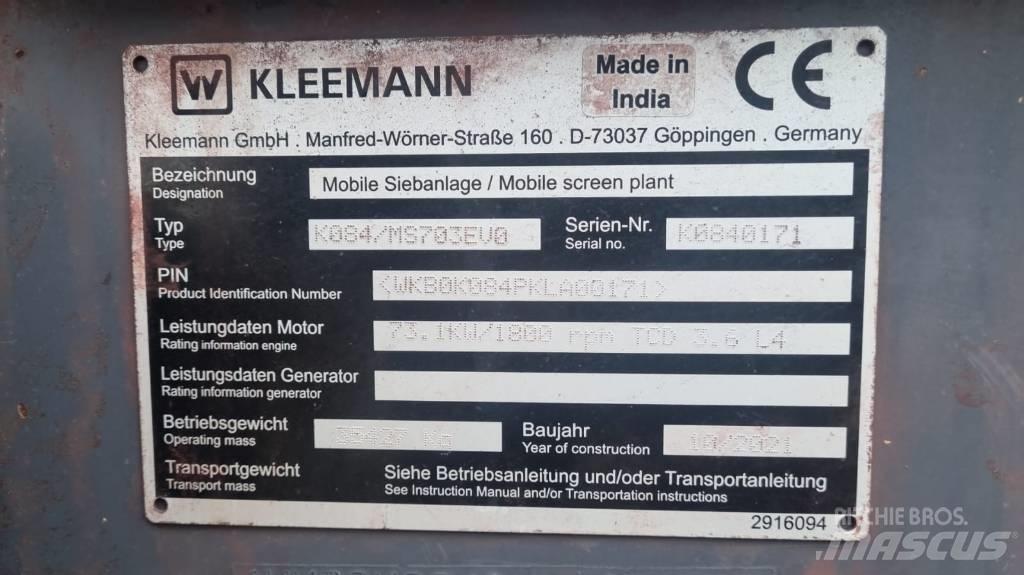Kleemann MS 703 EVO Iseliikuvad sõelad