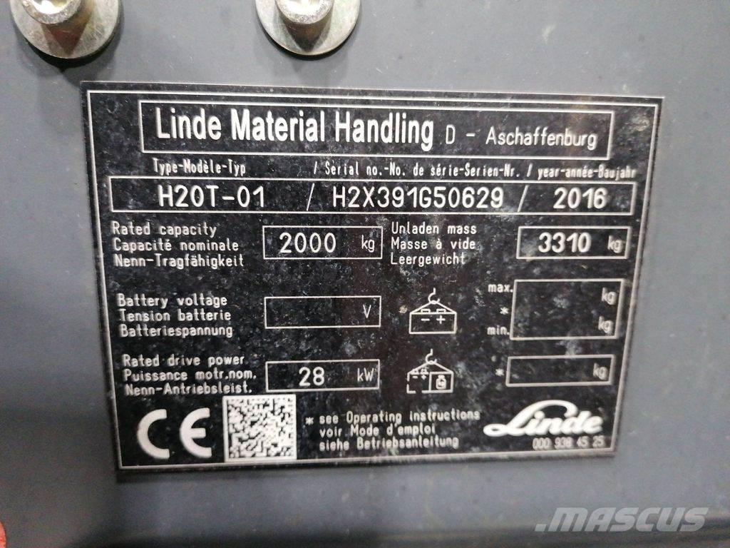 Linde H20T-01 Gaasitõstukid