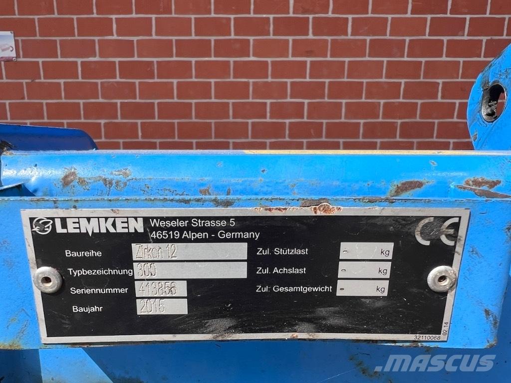 Lemken Zirkon 12 Randaalid/mullafreesid