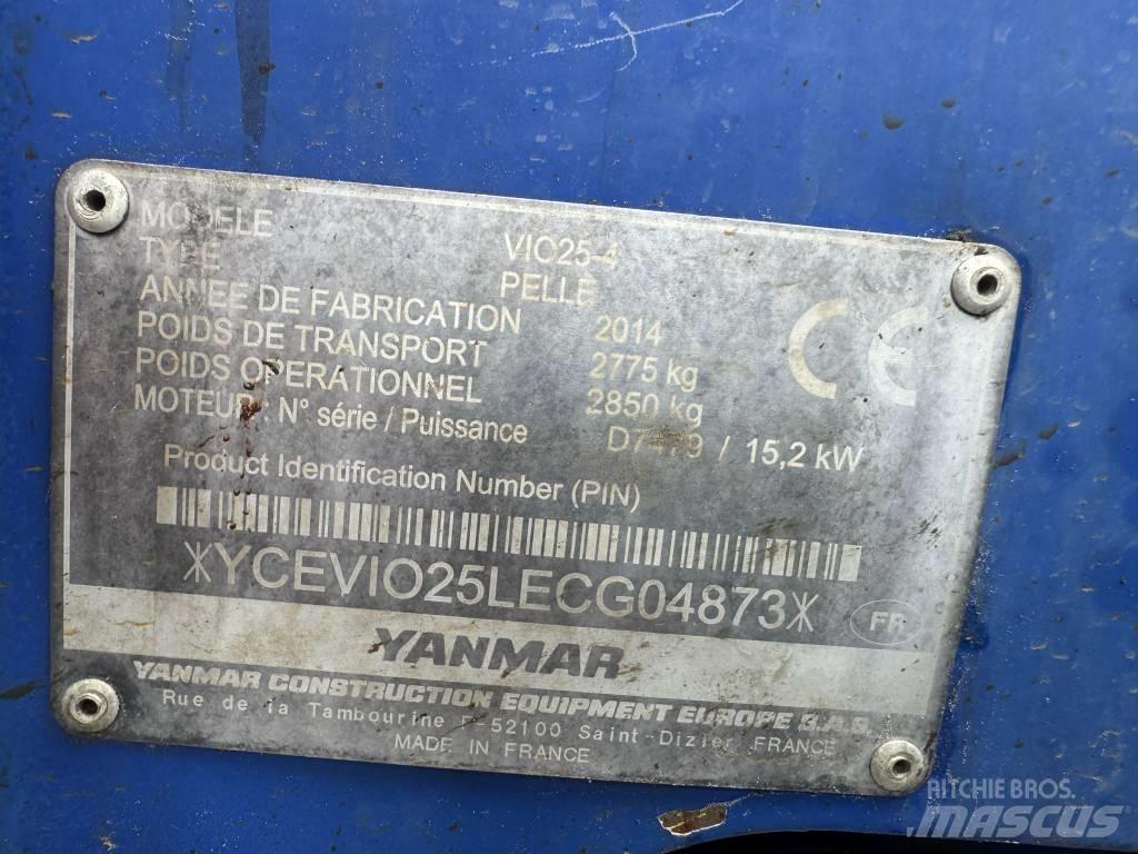 Yanmar Vio 25-4 Miniekskavaatorid < 7 t