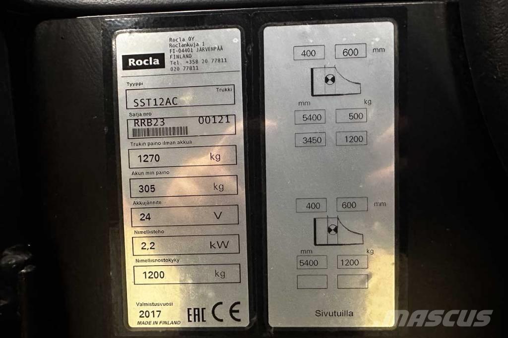 Rocla SST 12 AC Platvormiga virnastajad