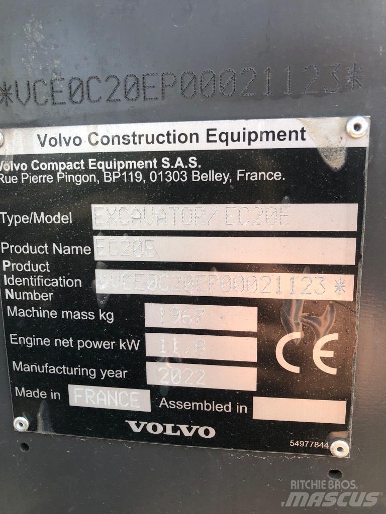 Volvo EC 20 E Miniekskavaatorid < 7 t