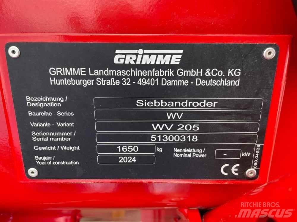 Grimme WV 205 Muud põllumajandusmasinad