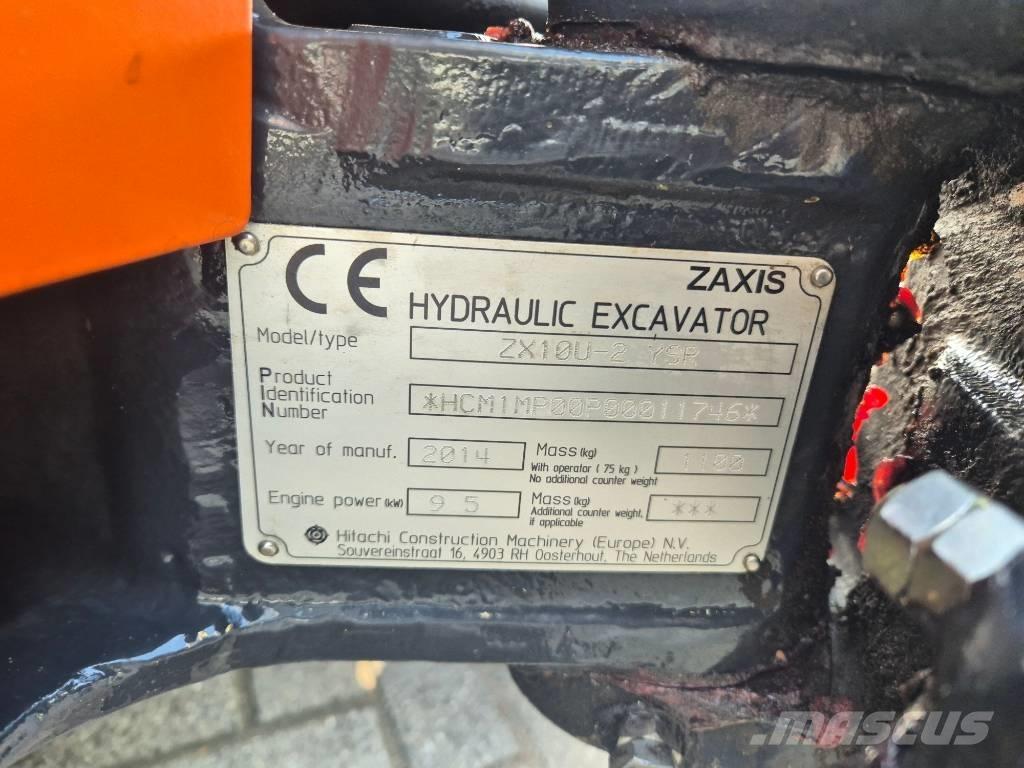Hitachi ZX 10 U-2 Miniekskavaatorid < 7 t