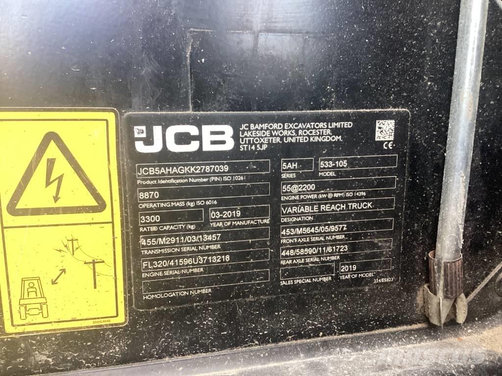 JCB 533-105 Teleskooplaadurid