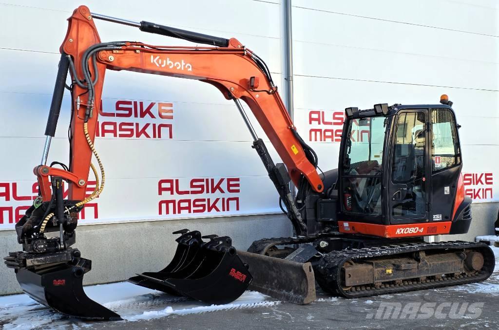 Kubota KX 080-4 Väikeekskavaatorid 7t-12t