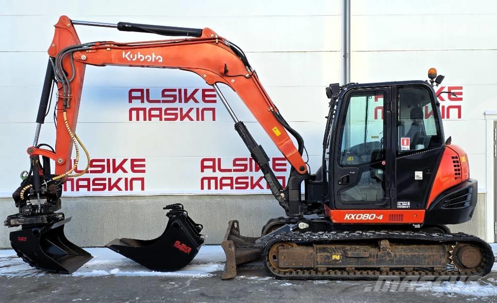 Kubota KX 080-4 Väikeekskavaatorid 7t-12t