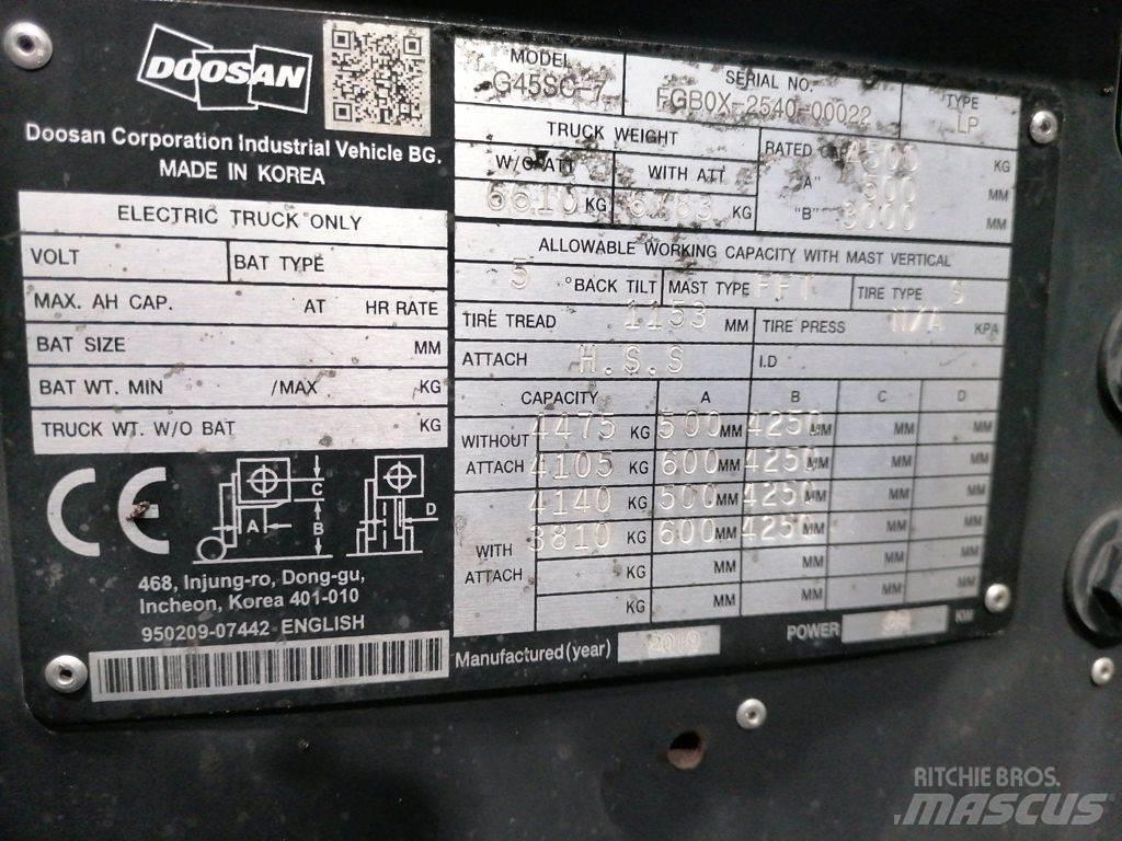 Doosan G45SC-7 Gaasitõstukid