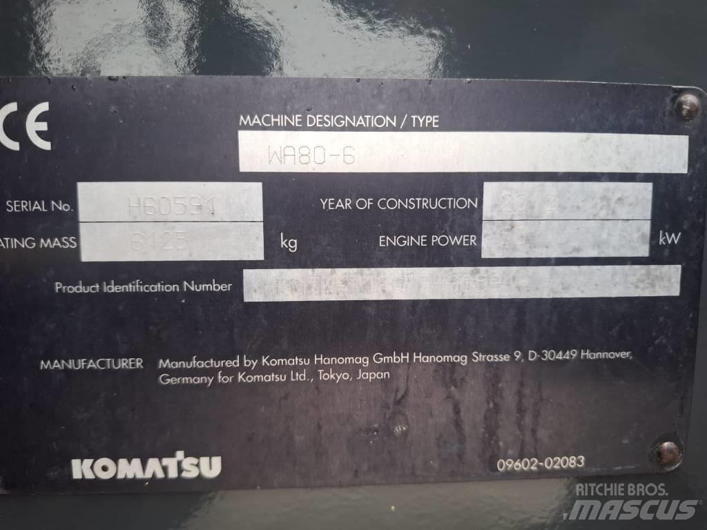 Komatsu WA 80-6 Rataslaadurid