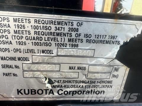 Kubota U 17-3 Miniekskavaatorid < 7 t