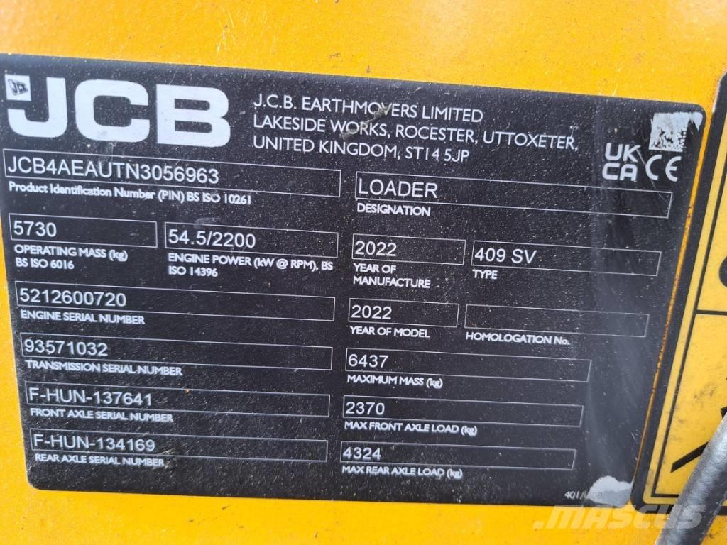 JCB 409 Rataslaadurid