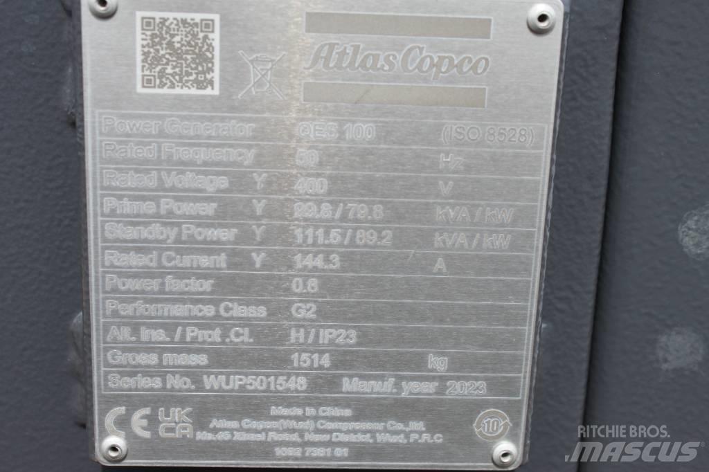 Atlas Copco QES 100 Diiselgeneraatorid