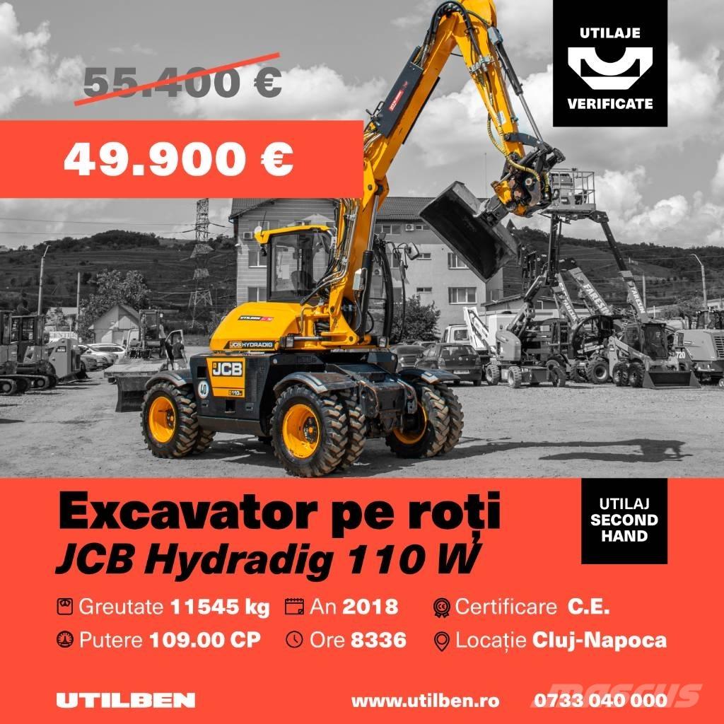 JCB Hydradig 110 W Ratasekskavaatorid