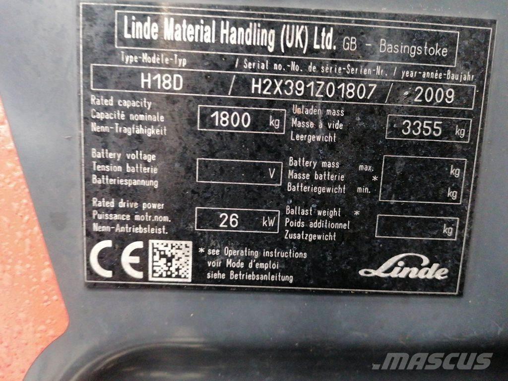 Linde H18D Diiseltõstukid