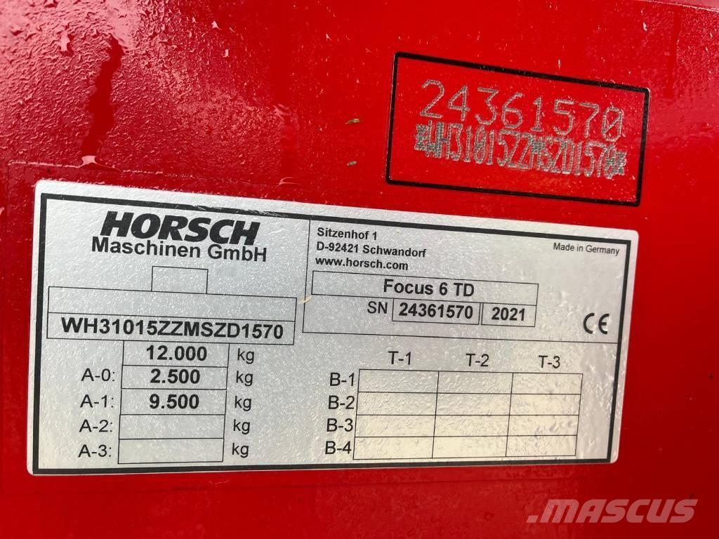 Horsch Focus 6 TD Külvikud