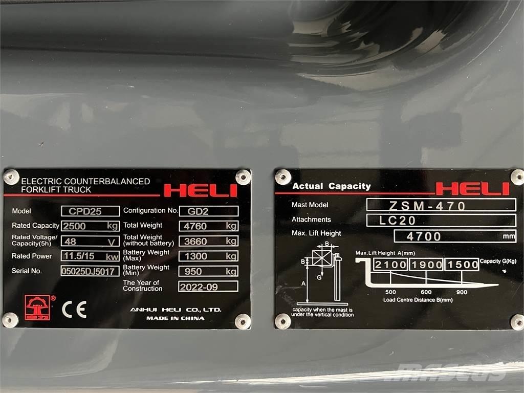 Heli CPD25 GD2 / NEU Elektritõstukid