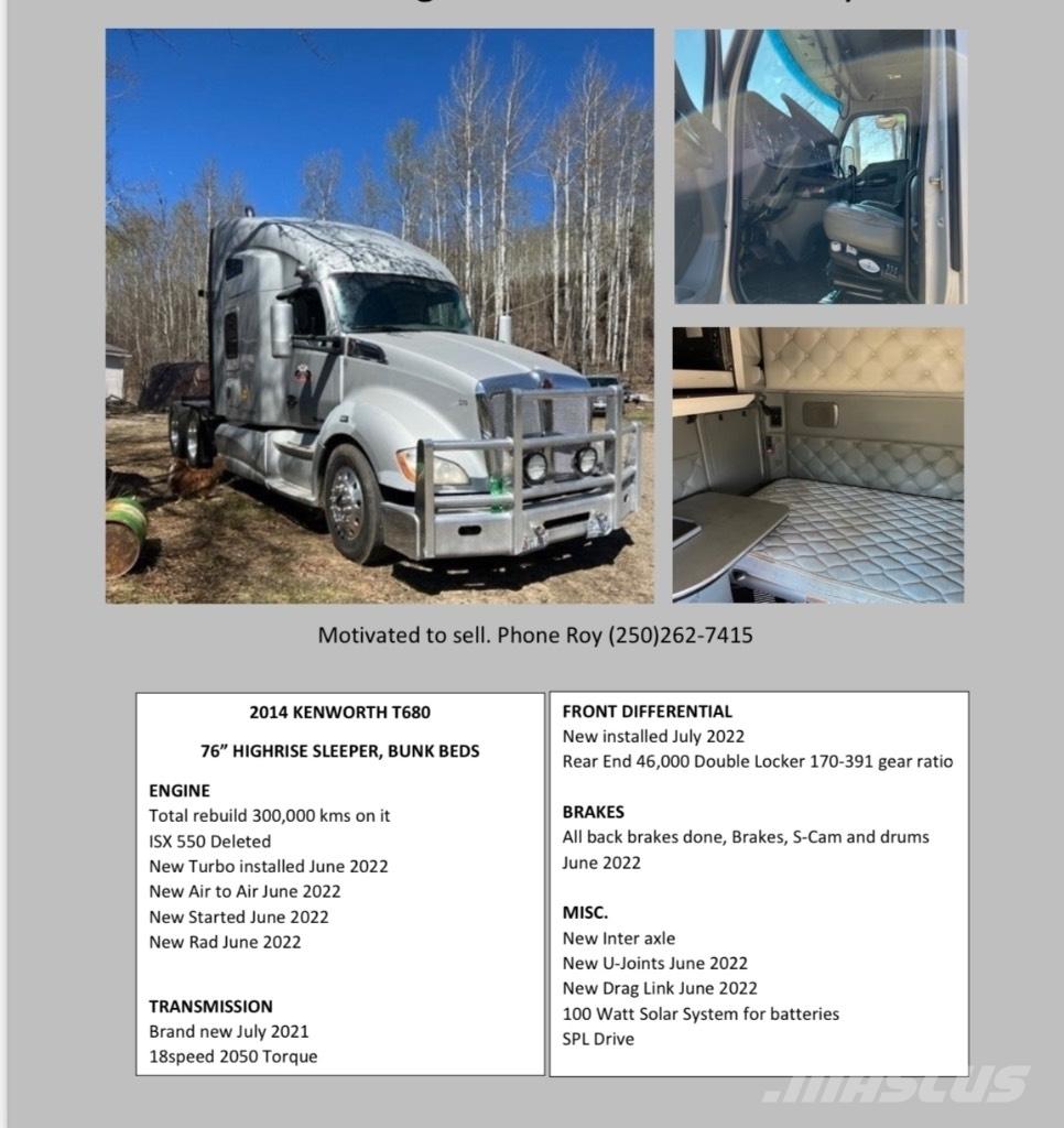 Kenworth T680 Sadulveokid