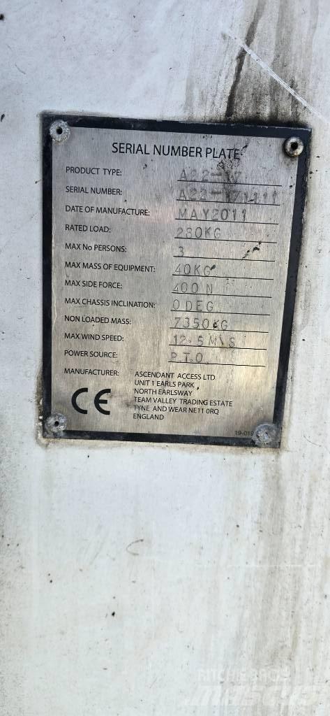 Ascendant 22-17 Auto korvtõstukid