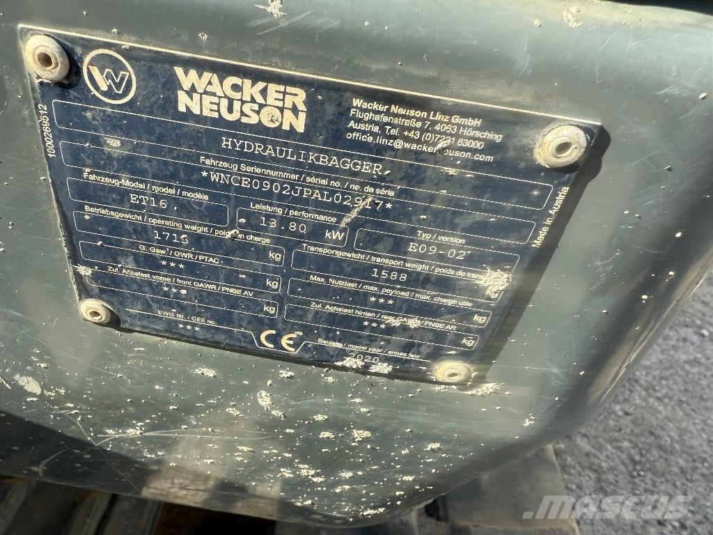 Wacker Neuson ET 16 Miniekskavaatorid < 7 t