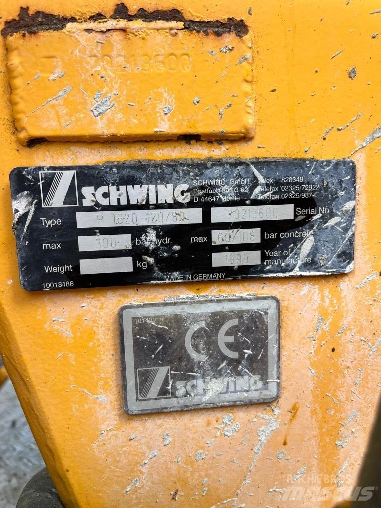 Schwing P1620-120/80 Betooni pumpautod