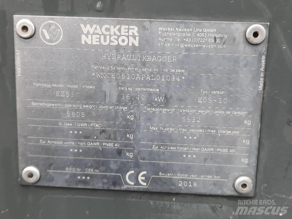 Wacker Neuson EZ 53 Miniekskavaatorid < 7 t