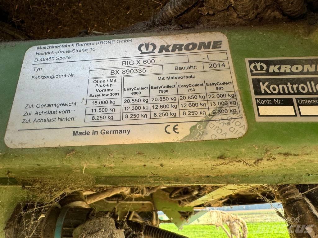 Krone Big X 600 Silokombainid