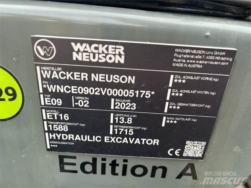 Wacker ET 16 Miniekskavaatorid < 7 t