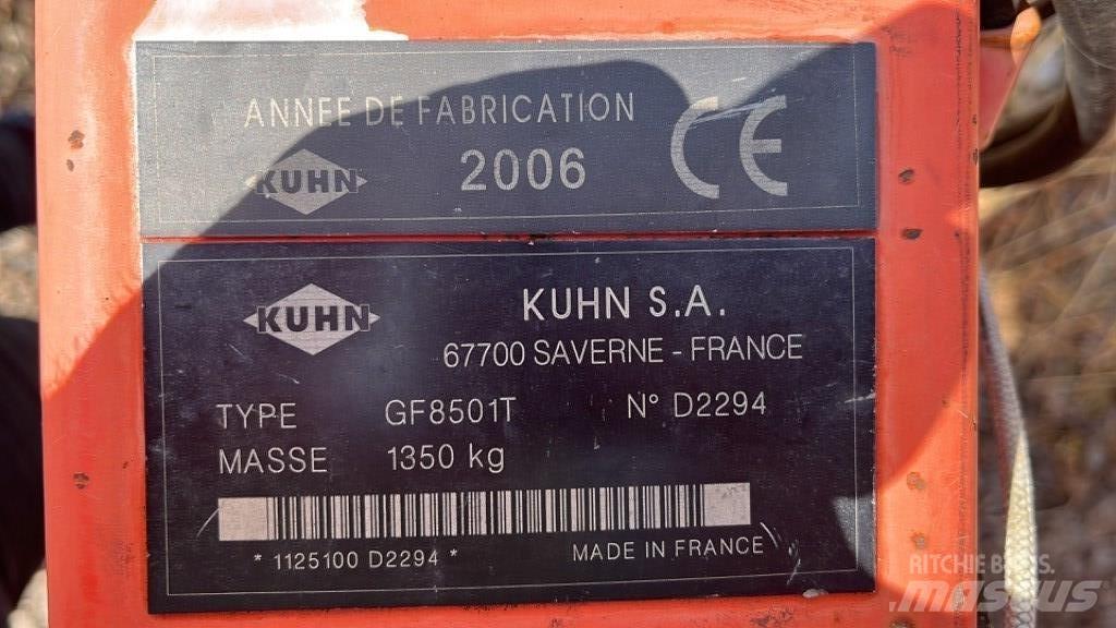 Kuhn GF 8501 T Vaalutid ja kaarutid